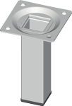 Möbelfuß 25x25 mm Höhe 300 mm, Anschraubplatte weiß, Element System 11101