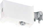 Cupboard hanger for press-fitting, white Steel/plastic, Hettich SAH 130