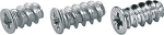Direct fastening screw for cross mounting plates, 6.3 mm 11 mm Galvanised steel, Hettich