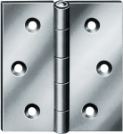Scharnier HxB 70x70 mm, gerold, gekantrecht Dikte 1,2 mm staal, Vormann 10503