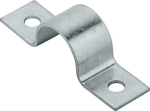 Pipe clamp L26xW20mm, for tubes 26 mm 1 inch Blue galvanised steel, Vormann