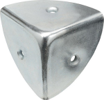 Kistenecke Höhe 36 mm Stärke 0,9 mm, hohe Form 3 Löcher, Stahl blau verzinkt, Vormann