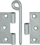 Backdrop hinge HxW 70x55 mm, thickness 3 mm blue galvanised beaten, steel, Vormann