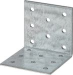 Geperforeerde plaatbeugel 60x60x60mm, p.2.5 mm Voorman