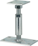 Platform support shoe 150x70/70x80 mm, for screwing on Blue galvanised steel, Vormann