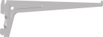 Träger L=250 mm pro Träger 60 kg,2Einhängehaken Stahl weißalu, Element System PRO 10105
