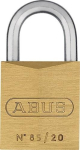 Messing cilinder hangslot Breedte 21 mm, gelijksluitend 0393 Abus 85/20 gl