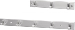 Handtuchhakenleiste 3 Haken HxL 33x210mm, Ausladung 33,5mm Aluminium silberfarbig eloxiert, Hermeta