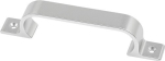 Handgreep met 2 gaten LxB 149x19 mm, zilver geanodiseerd aluminium. Projectie 28 mm, Hermeta