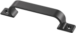 Handle with 2 holes LxW 149x19 mm, black aluminium Projection 28 mm, Hermeta