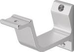Handrail support straight edition Silver anodised aluminium, Hermeta 3550