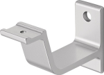 Handrail support straight edition Silver anodised aluminium, Hermeta 3551