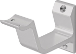 Handrail support curved support Silver anodised aluminium, Hermeta 3552