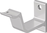 Handrail support curved support Silver anodised aluminium, Hermeta 3553