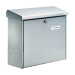 Mailbox HxWxD 340x380x148 mm, DIN C4 Stainless steel, Burg-Wächter Comfort