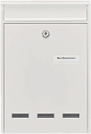 Brievenbus HxBxD 315x215x75 mm, DIN C4 wit staal, Burg-Wächter Keulen