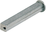 Square pin Square 8x60 mm, split Galvanised iron, Hoppe I-profile pin