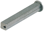 Square pin Square 8x80 mm, split Galvanised iron, Hoppe I-profile pin