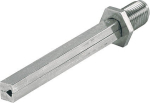 Square pin Square 8x80 mm, split M12x1.25 Galvanised iron, Hoppe FDW profile pin