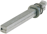 Profil-Wechselstift f. Wechselgarnitur 8x90 mm, Eisen verzinkt Hoppe