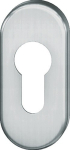 Key rosette PZ, oval Stainless steel 6204, FSB 17 1757