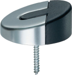 Floor door buffer Ø 61 mm, dowel mounting Matt stainless steelFSB 38 3816