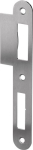 Lappenschließblech BxL 24x180 mm, DIN rechts Edelstahl rund, BKS B 9000
