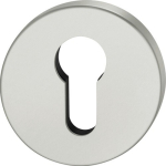Pair of key rosettes Escutcheon thickness 7 mm PZ, round Aluminium 0105, FSB 12 1735