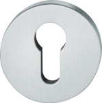 Pair of key rosettes Escutcheon thickness 7 mm PZ, round Stainless steel 6204, FSB 12 1735