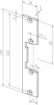 Flachschließblech BxL 24 x130 mm, Edelstahl matt käntig Assa Abloy 096