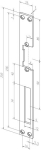 Flachschließblech BxL 25x250 mm, Stahl dukatengold käntig Assa Abloy 021