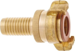 Slanggedeelte 3/4", 19 mm Messing, GEKA plus SH-K