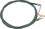 Rohrreinigungswelle L=10 m, Ø 12 mm, mit Messingkupplung Krallen-Ø 40 mm, doppellagig