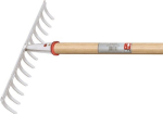 Gartenrechen ohne Stiel Arbeitsbreite 372 mm 14 Zinken mit konischer Dülle, Ideal