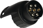 Mini korte adapter Spanning 12 V 13-pins zwart Kunststof