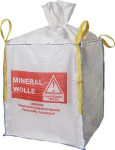 Transportsack 900x900x1100 mm, Aufdruck: Mineralwolle Big Bag