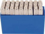 Schlagbuchstabensatz, 27-teilig Großbuchstaben A-Z, Schrifthöhe 1 mm Kukko 331