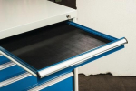 Rubber drawer inlay for cabinet width 572 mm for drawers H 50-175 mm, black