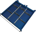 Ladeverdelingsmateriaal Fronthoogte 75 mm, 2 lengte-/6 dwarsverdelingen Breedte lade 459 mm