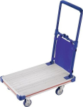 Plattformwagen Ladeflächen LxB 705x440 mm, Stahlrohr Trgf. 200 kg