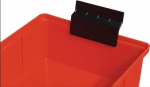Uittrekstop voor stellingkast B 93/152/186 mm zwart, PP