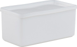 Dose mit Stülpdeckel 1500 ml, LxBxH 103x208x94 mm eckig natur, Hünersdorff 910400