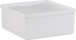 Dose mit Stülpdeckel 3200 ml, LxBxH 208x208x94 mm eckig natur, Hünersdorff 910700