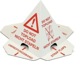 Palettenhütchen Wellpappe LxBxH 205x205x235 mm einwellig, 1-farbig rot