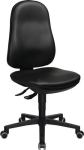 Arbeitsdrehstuhl Topstar Point Rollen, Kunstlederpolster schwarz, 410-530 mm, 70 8170D10H