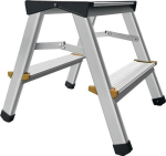 Klapptritt Aluminium mit Anti-Rutsch-Riffelung Plattformhöhe 390 mm