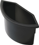 Afvalinzetstuk 2l, zwart plastic Helit