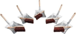 Dustpan set 10 pieces 5xArenga/Elaston hand brush 5xDustpan Sorex
