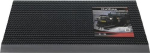 Deurmat LxBxS 500x800x22 mm zwart/zwart, PP/aluminium, aluminium rand