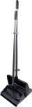 Kehrset Alu-Stiel mit Klappschaufel und Besen schwarz/silber, Nölle 456900